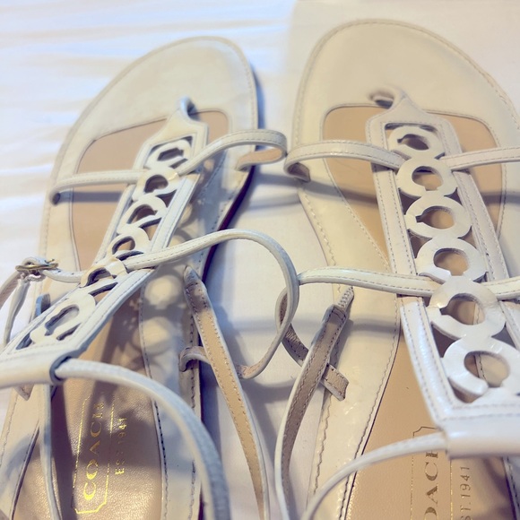 Coach Geralynn Soft Patent Gladiator Sandals 10 - Picture 2 of 8